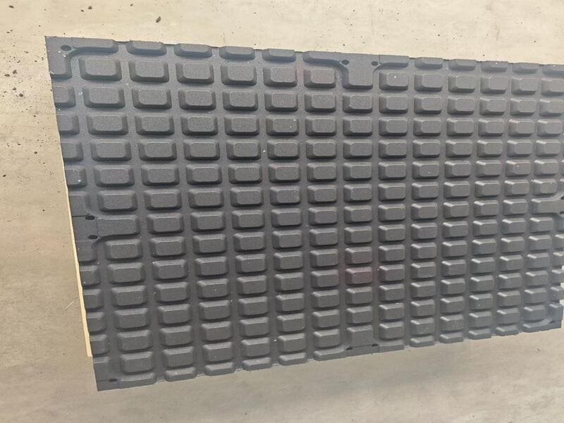 Installing shock-absorbing rubber underlayment for gym